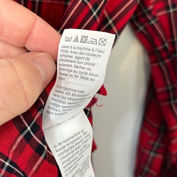 Madewell Women’s Oversized Ex-Boyfriend Shirt in Tartan Plaid Size Small - Picture 12 of 15